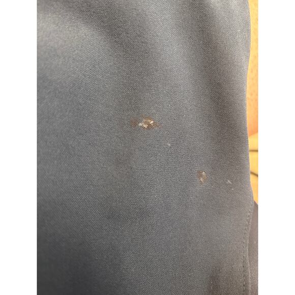 Cinq a Cept Black Sleeveless Button Up Ruched Midi Dress Sz 6 - Picture 5 of 5